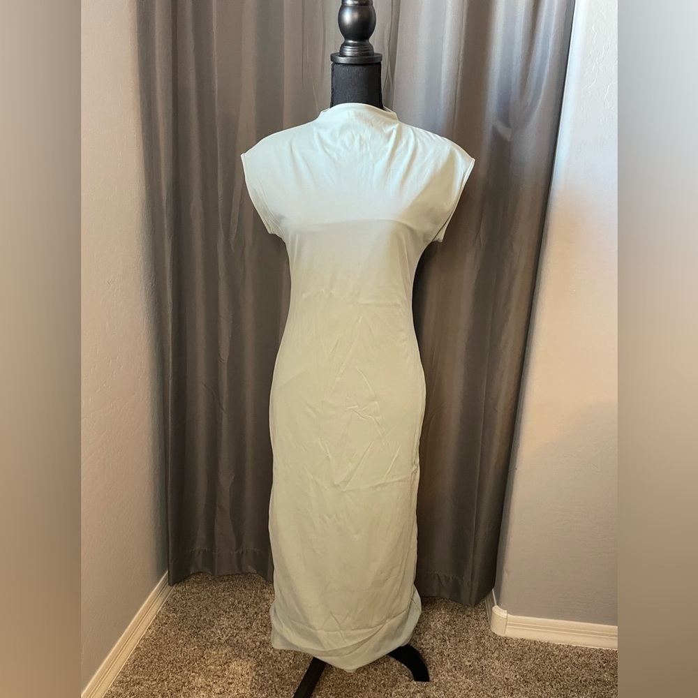 Open Edit Pastel Mint Green Cap Sleeve Dress, NWT